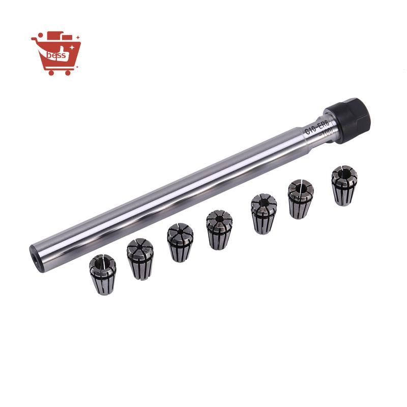 C10 Er8A 100L Collet Chuck Holder + 7 Cái Er8 Spring Collet Set