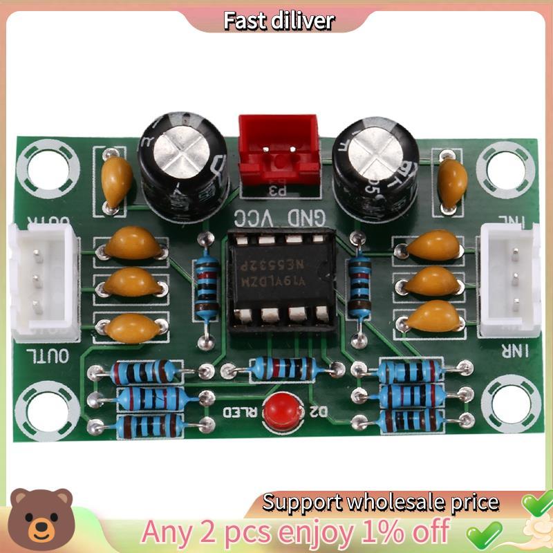 Mini Preamp Op Amp Module Khuếch Đại Kênh Kép NE5532 Preamplifier Tone Board 5 Lần Điện Áp Rộng 12-3