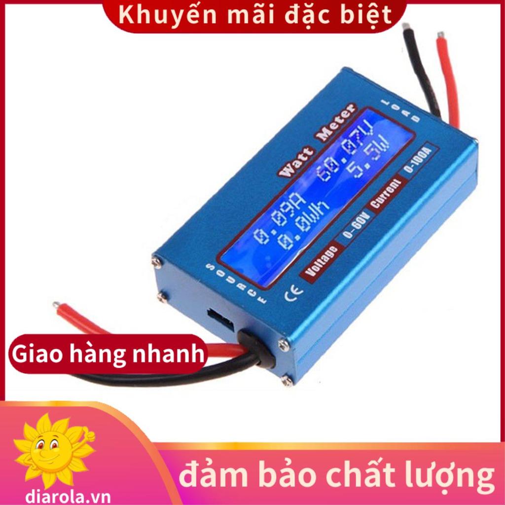 DC 60V 100A WATT Meter Bộ phân tích công suất Máy phân tích gió năng lượng mặt trời LCD Máy đo dòng 