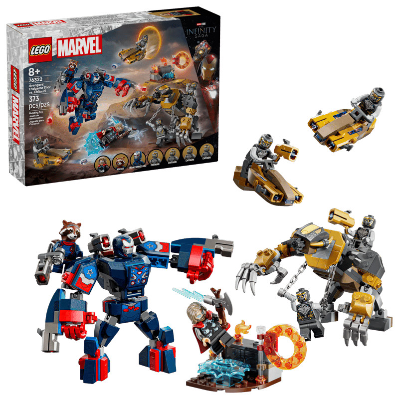 LEGO MARVEL 76322 Đồ Chơi Lắp Ráp Cuộc Chiến Cuối Cùng: Thor vs Chitauri