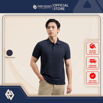 Áo polo trơn nam Phan Nguyễn, chất liệu 100% cotton, mềm mát, nhanh khô, form slim fit APC.299