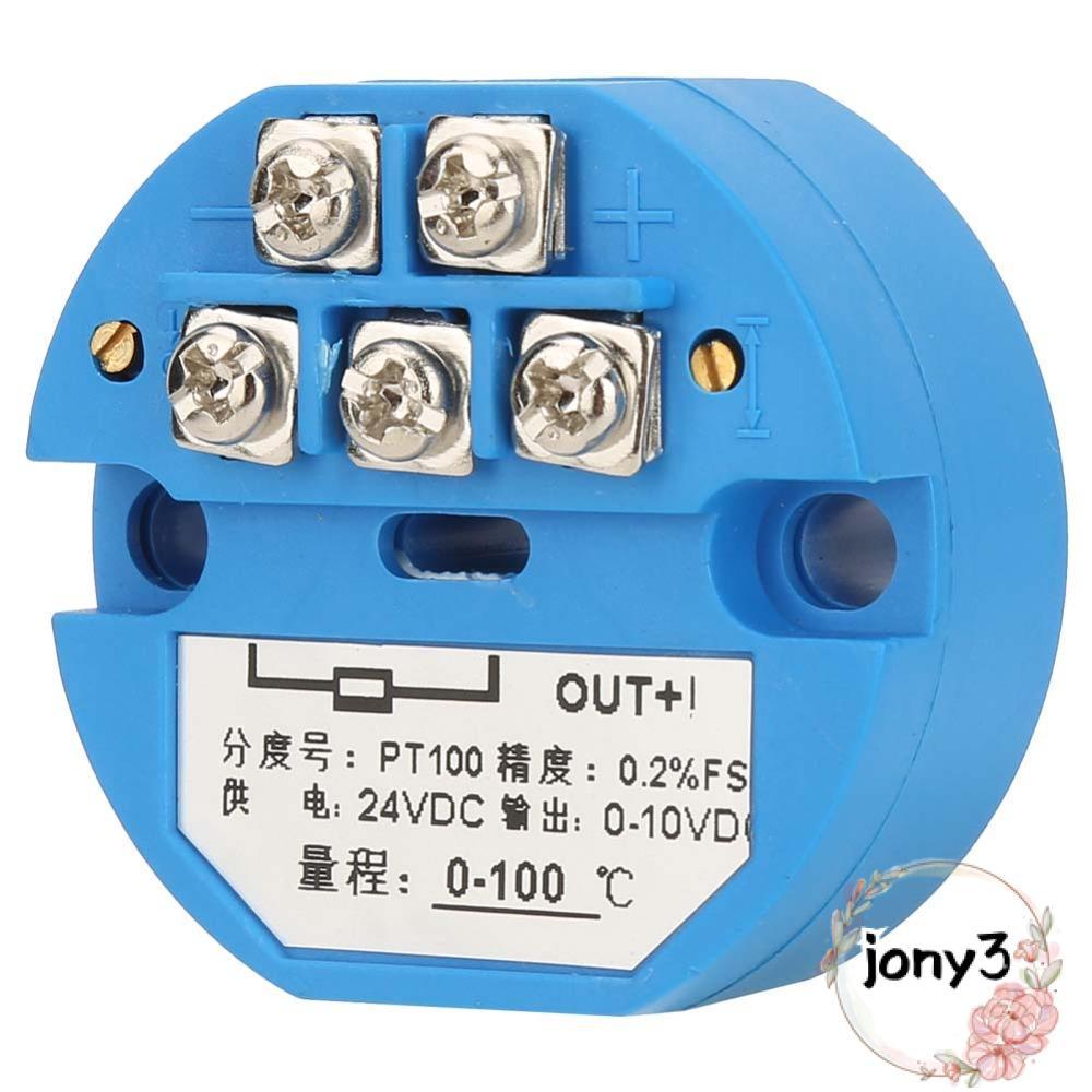 Máy phát nhiệt độ JONY, Máy phát nhiệt độ PT100 0-100 độ SBWZ, Cảm biến nhiệt độ Đầu ra DC24V 0-10V 