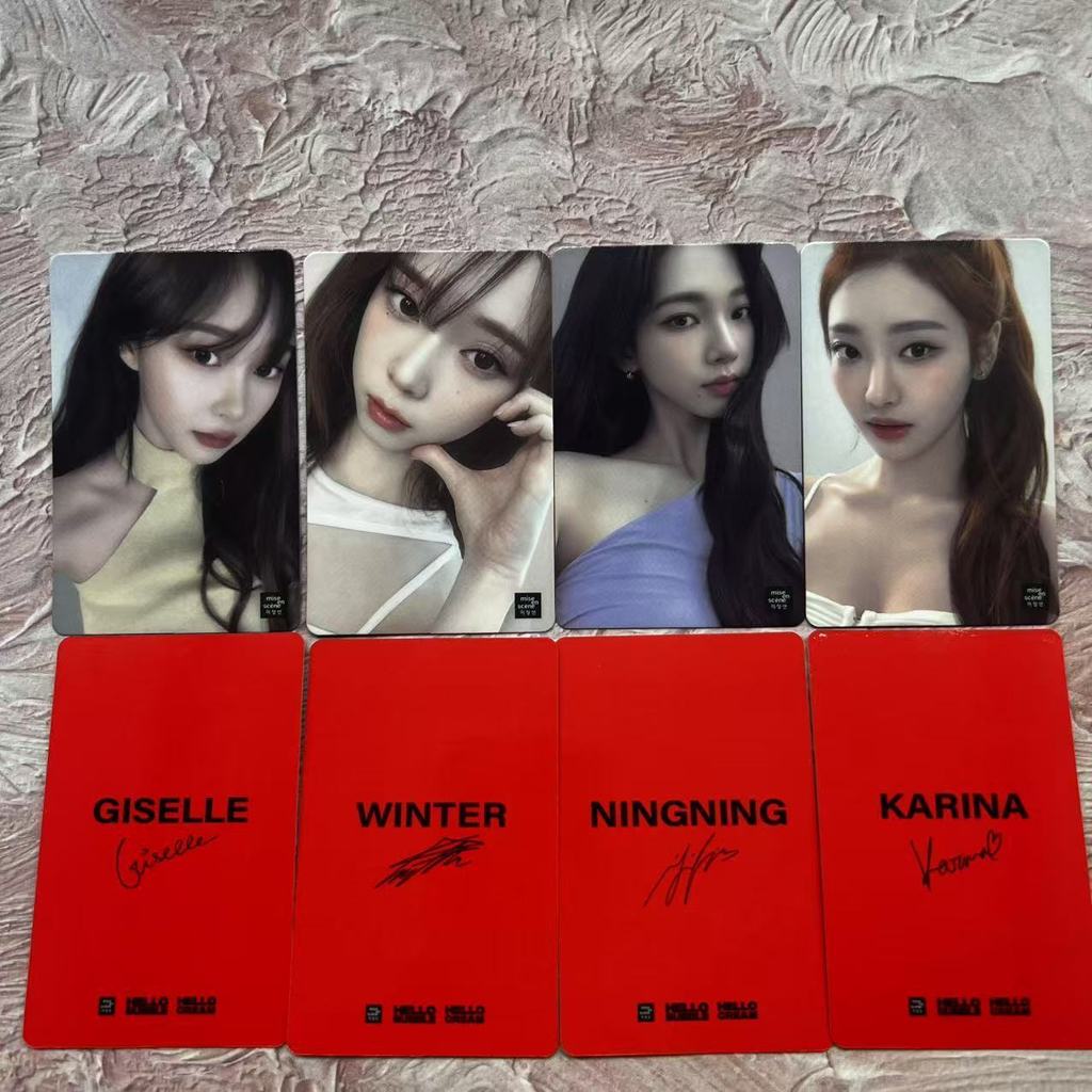 Aespa small card genuine KARINA endorsement card karina small card GISELLE periphery