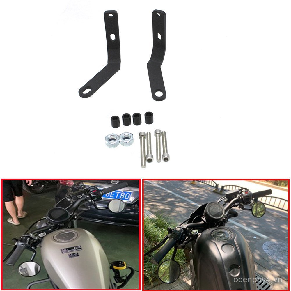 Thích hợp cho Honda REBEL CM300 CM500 REBEL Sửa Đổi Gương Chiếu Hậu Xuống Giá Đỡ Mã Gương