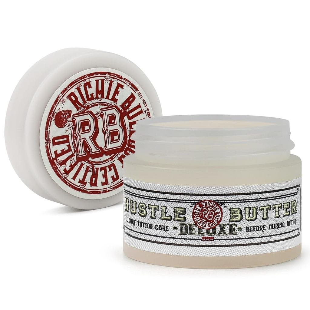 Hustle Butter Deluxe – Bơ xăm cho quá trình xăm trước, trong và sau – Dầu bôi trơn và dưỡng ẩm – Tha