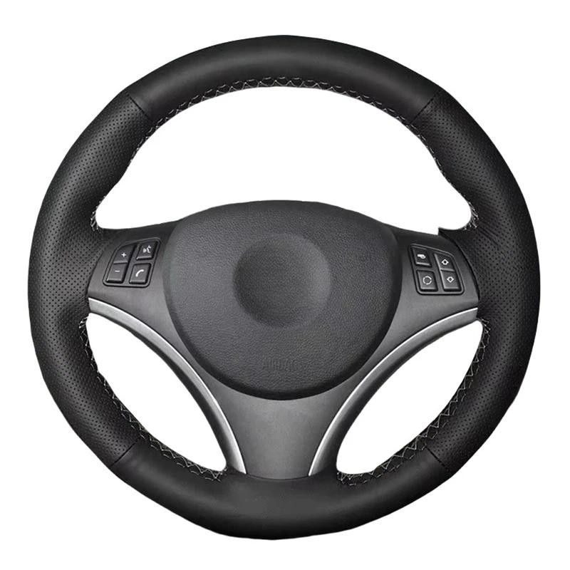 Bím Tóc Vô Lăng Cho Xe BMW E90 320i 325i 330i 335i E87 120i 130i 120d X1 E84 Vô Lăng Ô Tô Da Đục Lỗ