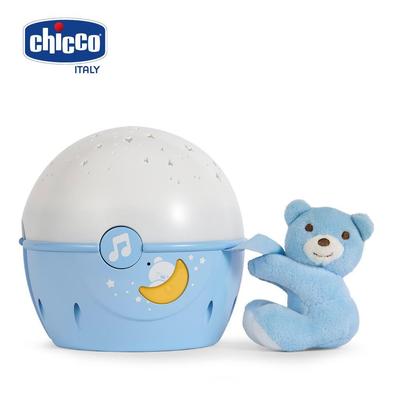 (MamanBébé chính hãng) Đèn ngủ gắn cũi phát nhạc Gấu xanh Chicco