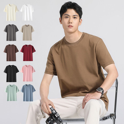Áo thun nam cotton nguyên chất dáng rộng, thoáng khí, phù hợp mọi ngày