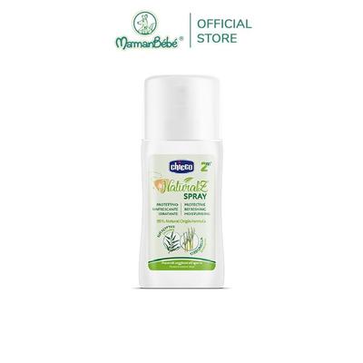 (MamanBébé chính hãng) Xịt xua muỗi chiết xuất bạch đàn chanh và tinh dầu tự nhiên Chicco NaturalZ 100ml cho bé