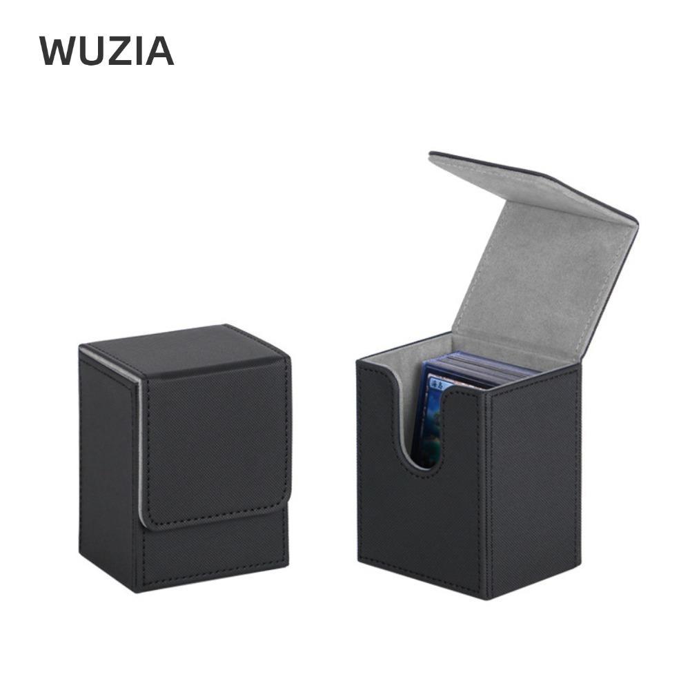 WUZIA Game MTG Trading Card Holder, PU Organizer Deck Box, Collection Box Protectors Storage Collect