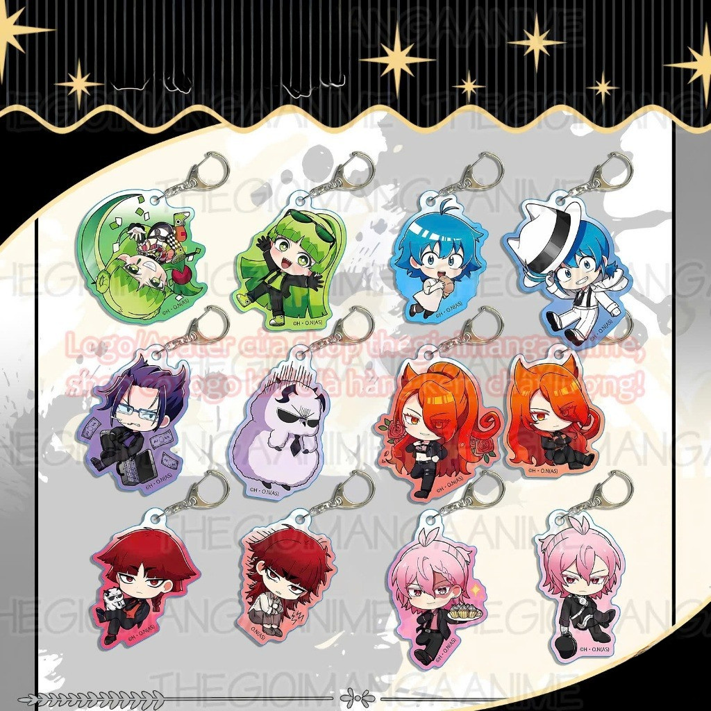 Móc khóa IRUMA GIÁ ĐÁO Mairimashita Iruma-kun anime chibi mica trong acrylic xinh xắn