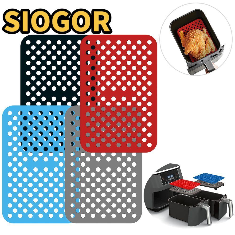 SIOGOR Air Fryer Mat Hình Chữ Nhật Lò Nướng Mềm Cho Ninja DZ201 Foodi Cho Ninja Foodi DZ201