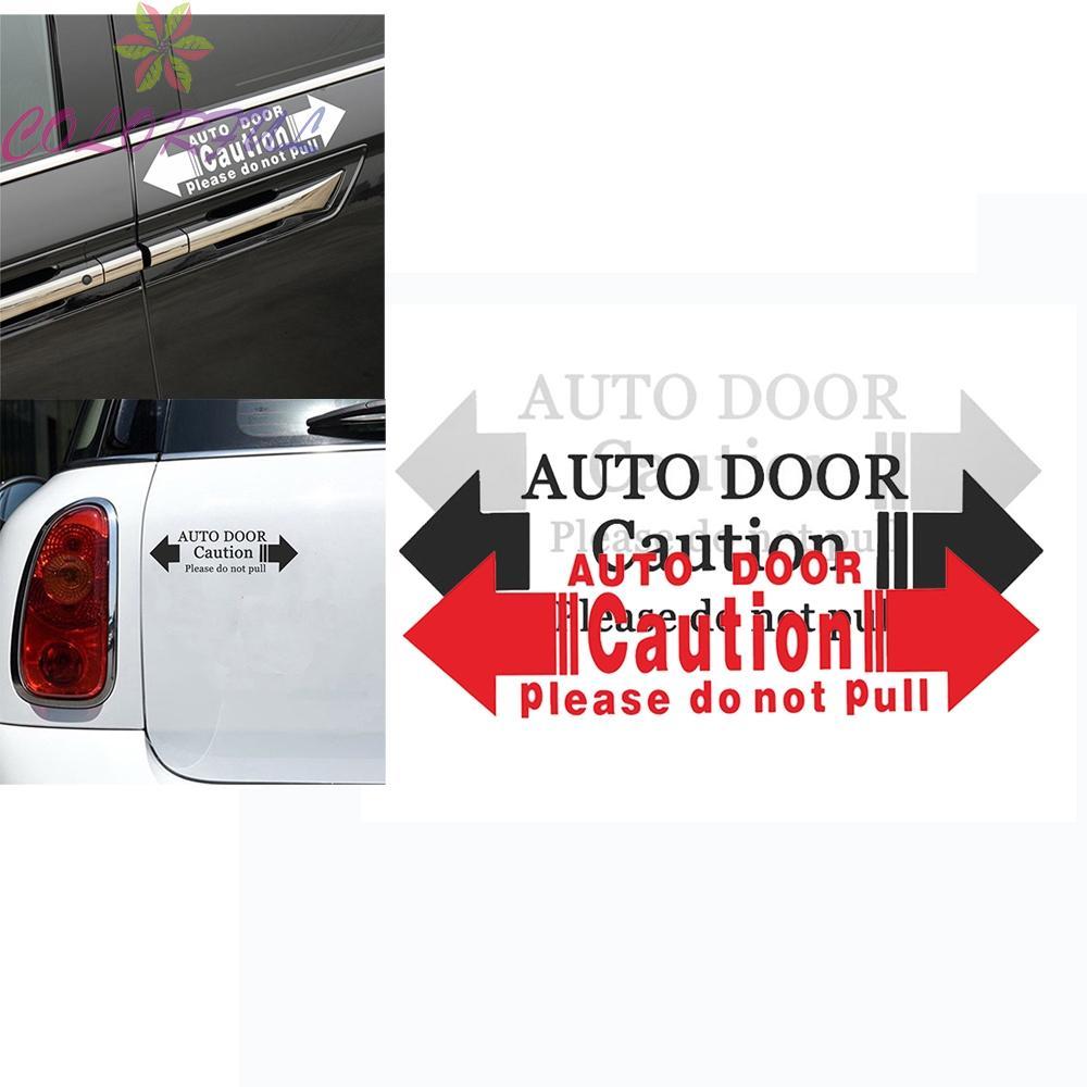 Unique Car Sticker Waterproof Automatic Door Hint Caution Please Do Not Pull Red