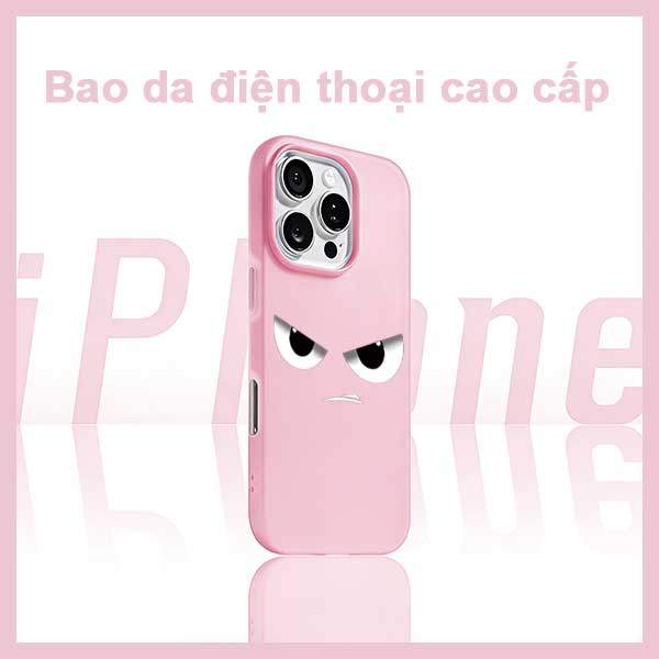 Ốp Lưng iPhone Angry Eyes Cool Black Face Design  iP 11/12/13/14/15/16/17/Plus/Pro/Max