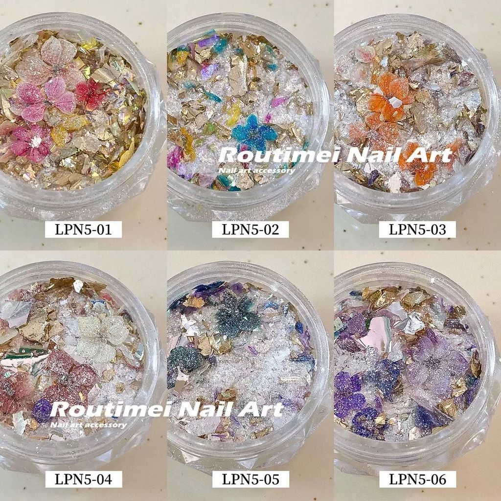 Làm Móng Tay Opal Chất Liệu Bột Secret Garden Siêu Mỏng Cloud Thổ Cẩm Kim Sa Lấp Lánh Móng Tay Long 
