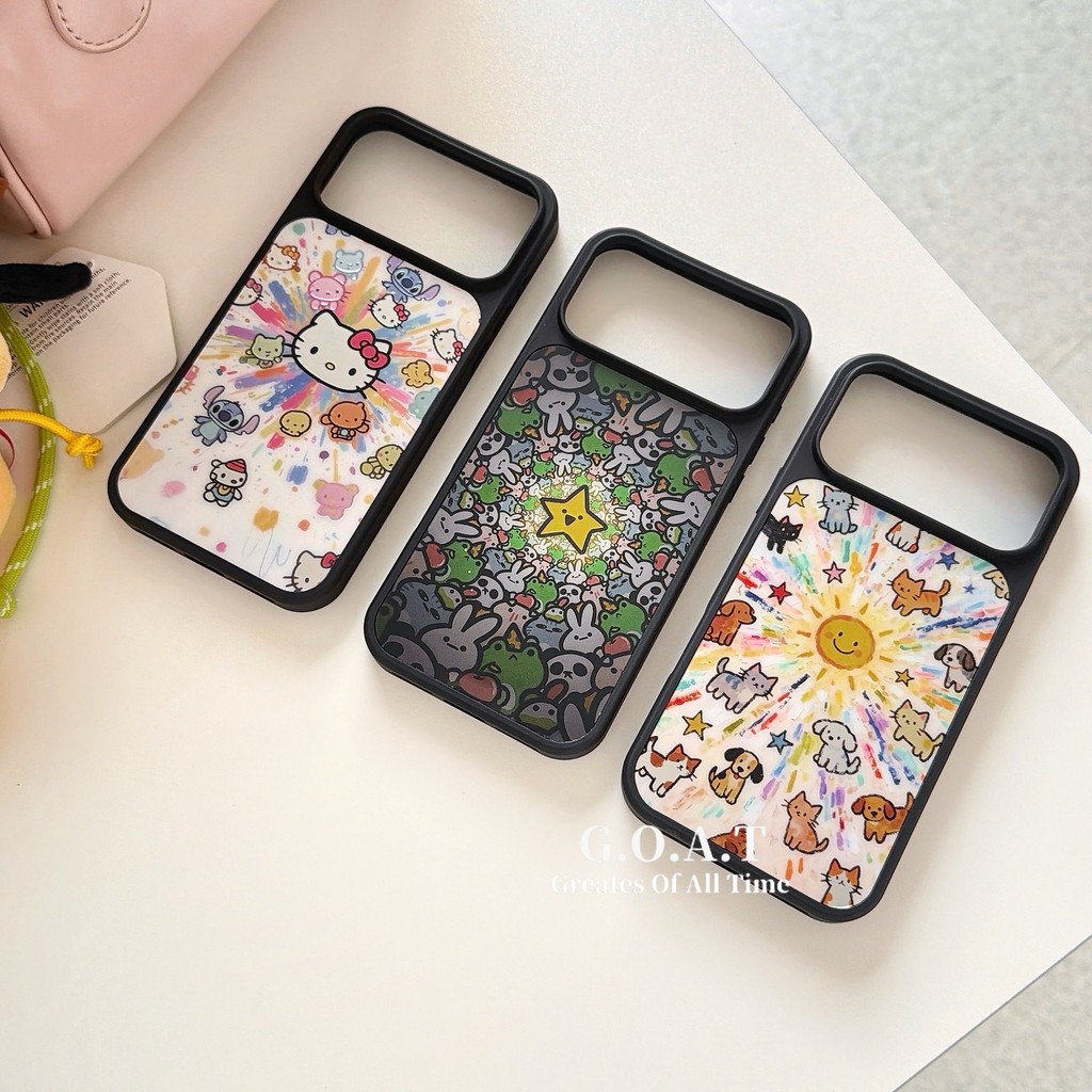 G.O.A.T Vỏ hoạt hình dễ thương Tương thích cho iPhone 17 pro max iPhone 17 16 15 13 14 pro iPhone 17