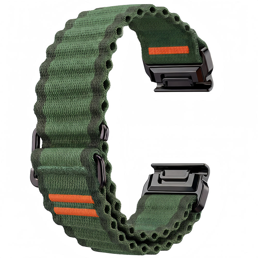 Dây đeo vòng Nylon QuickFit 26mm 22mm cho Garmin Fenix 8 Pro Bản năng 3 51mm 47mm cho Fenix 8 7 7X 6