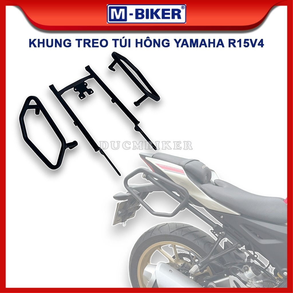 Khung túi hông R15V4/R15M, Bộ khung treo túi không có baga sau dành cho Yamaha R15V4/R15M | M-Biker