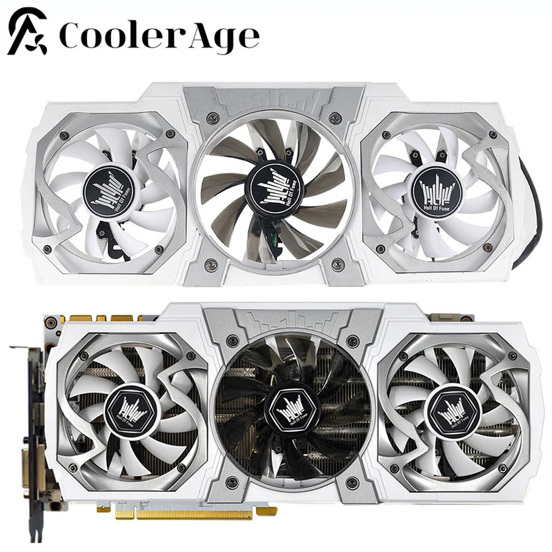 Dành Cho Galax GTX 970 980Ti HOF Video Card Quạt Có Vỏ Chính Hãng GTX970 GTX980Ti Thay Thế Card Đồ H