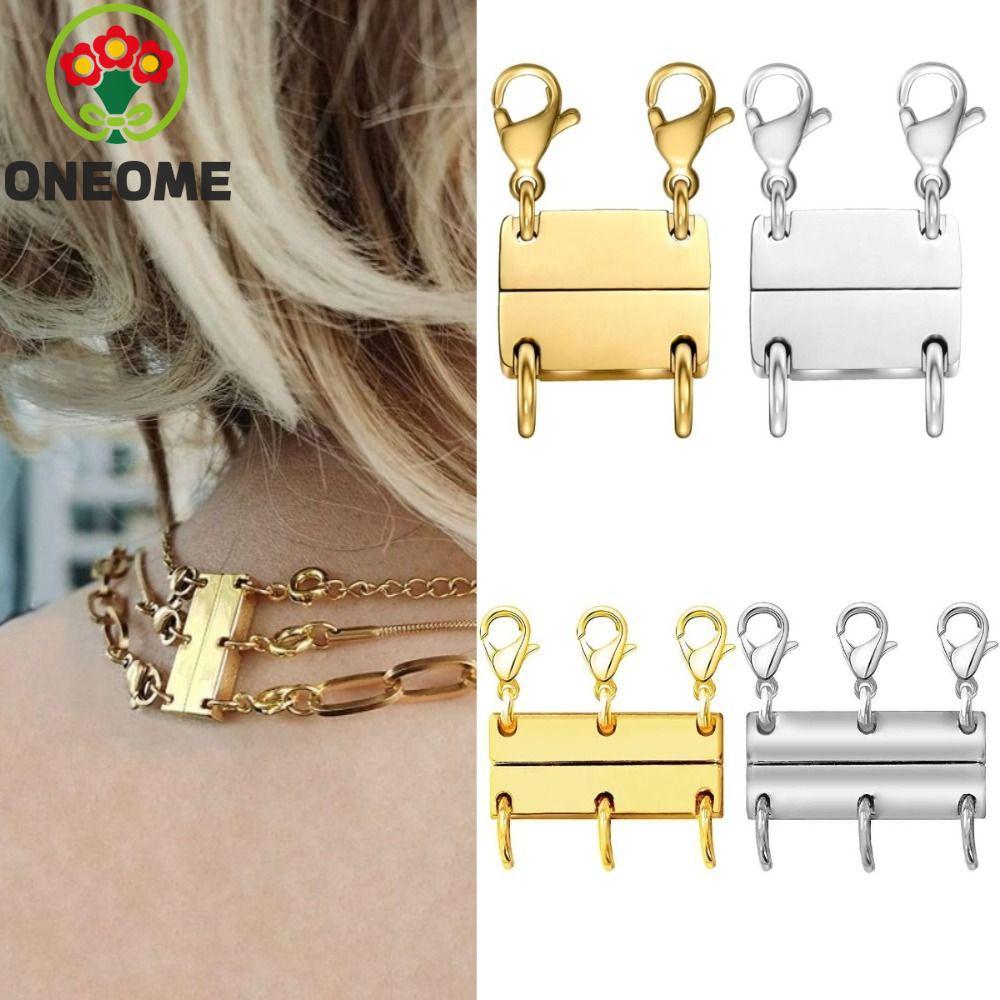 Bộ tách vòng cổ ONEOME, / Vòng cổ nhiều lớp màu bạc Lớp vòng cổ Vòng cổ, Bộ tách vòng tay DIY Nhiều 