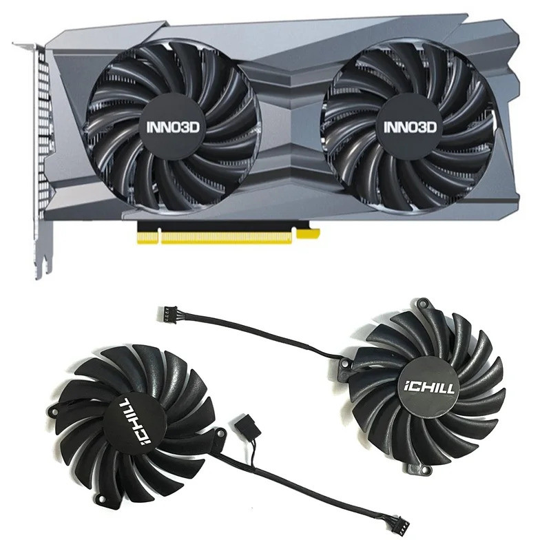 Dành Cho INNO3D RTX3060 TI 3080 TWIN X2 OC Đen Vàng Cực Chất Đồ Họa Quạt Làm Mát CF9010H12S CF-12910