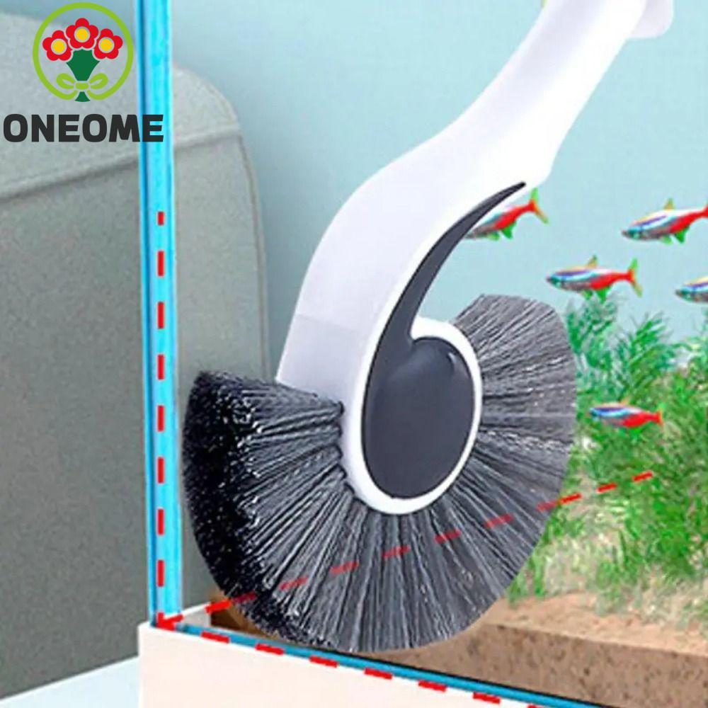 Máy chà sàn bể cá ONEOME, Dụng cụ làm sạch bể cá hiệu quả cao tay cầm dài, Phụ kiện bể cá bằng nhựa 
