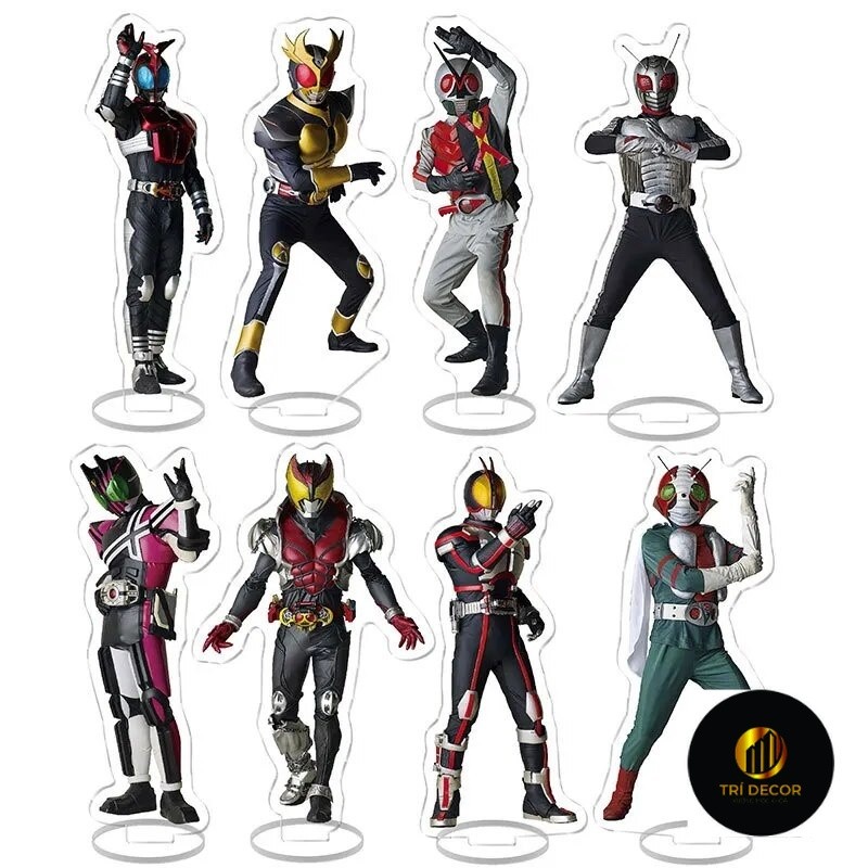 Mô hình Standee Masked Rider Anime Figure Kamen Rider Decade Build Ryuki Acrylic Phụ kiện trang trí 