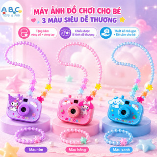 Đồ chơi máy ảnh chiếu hình,Chó con màu trắng,Melody,colomi,Kuromi,Quà tặng ngày lễ cho trẻ em,nhỏ gọn và dễ thương