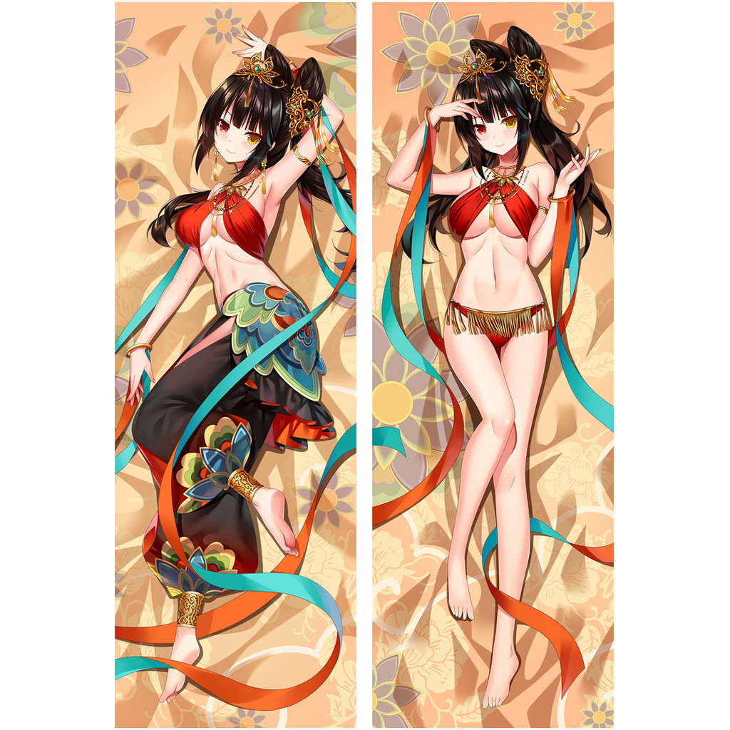 Ngày Một Sống Tokisaki Kurumi Dunhuang Phong Cách Dakimakura Vỏ Gối Hai Mặt In Hình Ôm Dài Thân Đệm