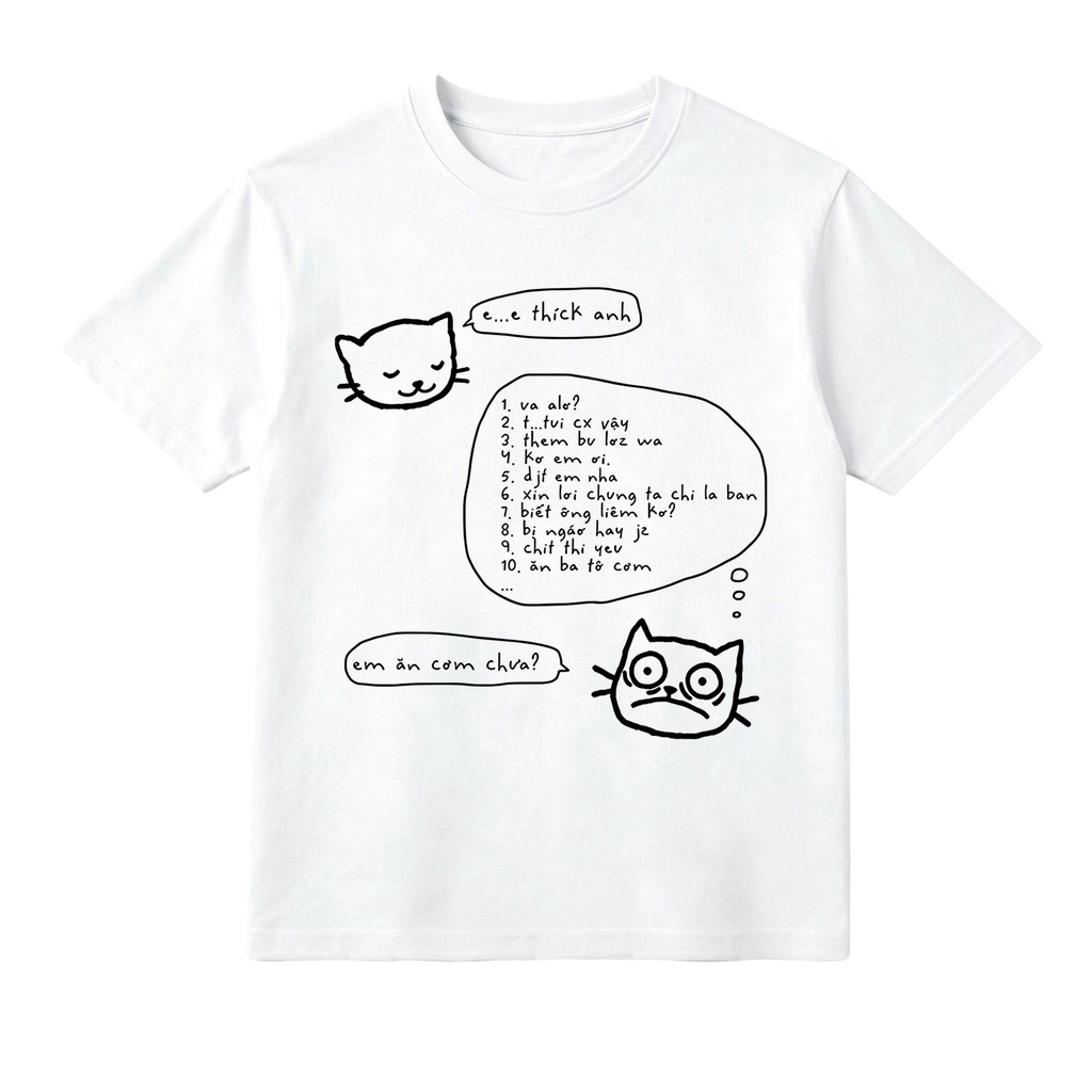 Áo thun oversize local brand Mèo cute vớ vẩn | Áo Vớ Vẩn | Cotton 230gsm | Mèo 03