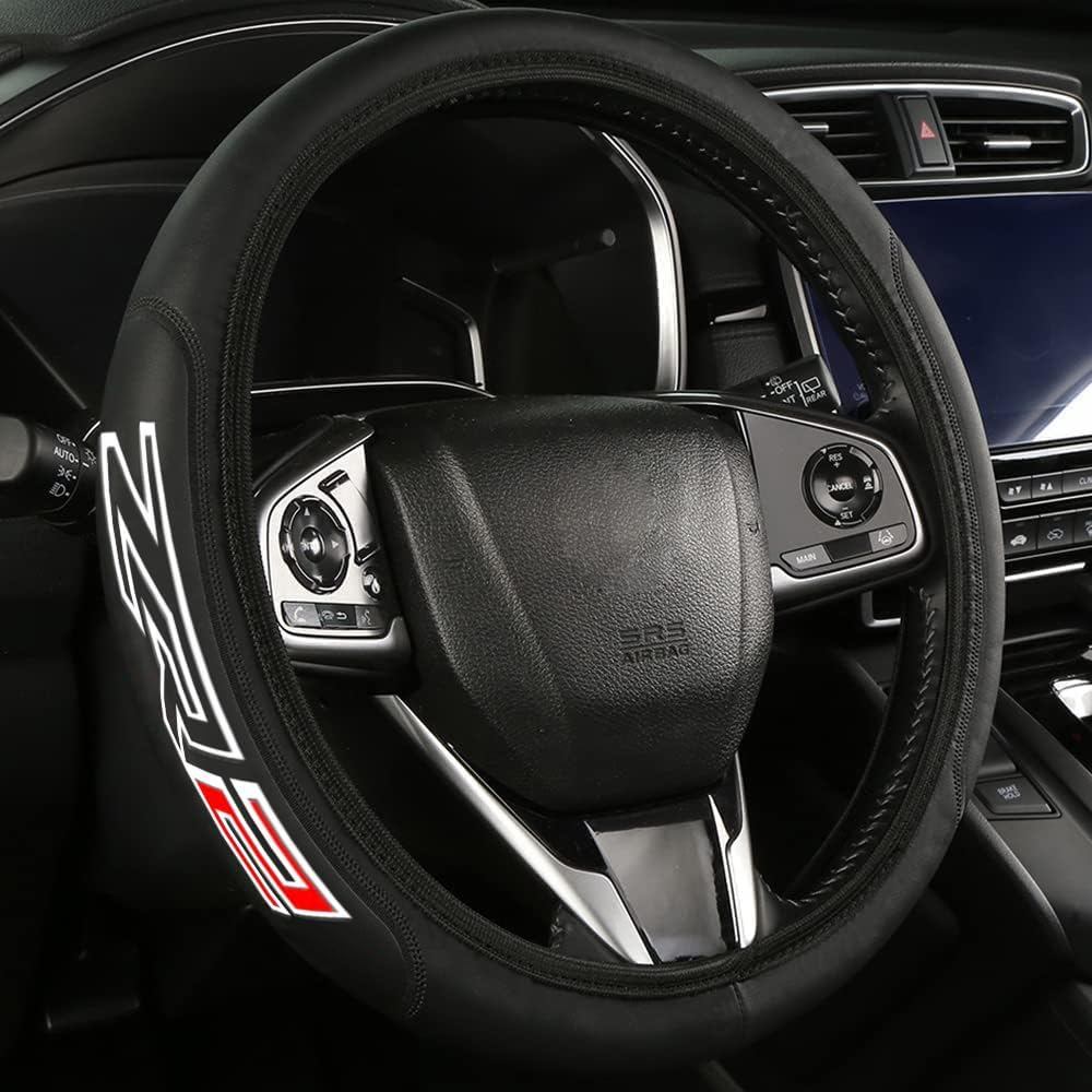 Vỏ bọc vô lăng bằng da Tương thích với xe Silverado ZR2 Colorado Kích thước đa năng (zr2)