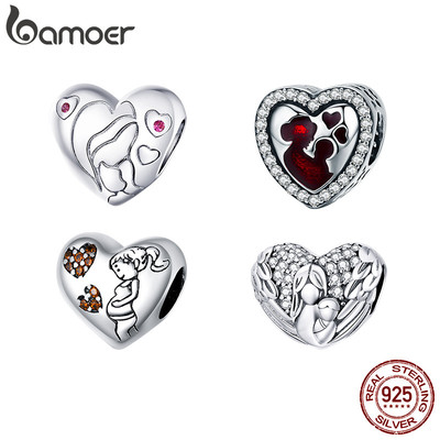 Hạt Charm Bamoer SCC634 Bằng Bạc 925 Nguyên Chất Phù Hợp Với Vòng Tay Làm Cho Quà Tặng Ngày Của Mẹ