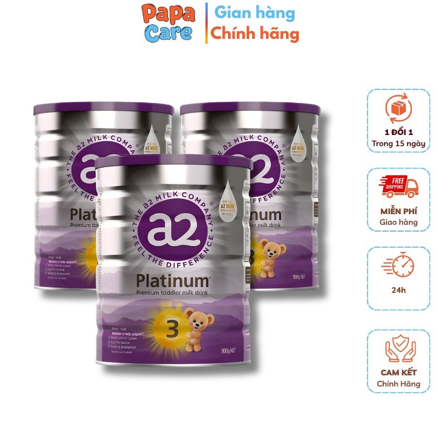 Sữa A2 Platinum Úc Số 1 2 3 4 Lon 900g Cho Bé – Đạm A2 Dễ Tiêu Hóa, Chính Hãng