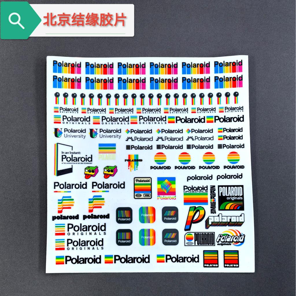 Nhãn dán cơ thể Polaroid Nhãn dán chuyển nước Polaroid Nhãn dán viền giấy ảnh Polaroid