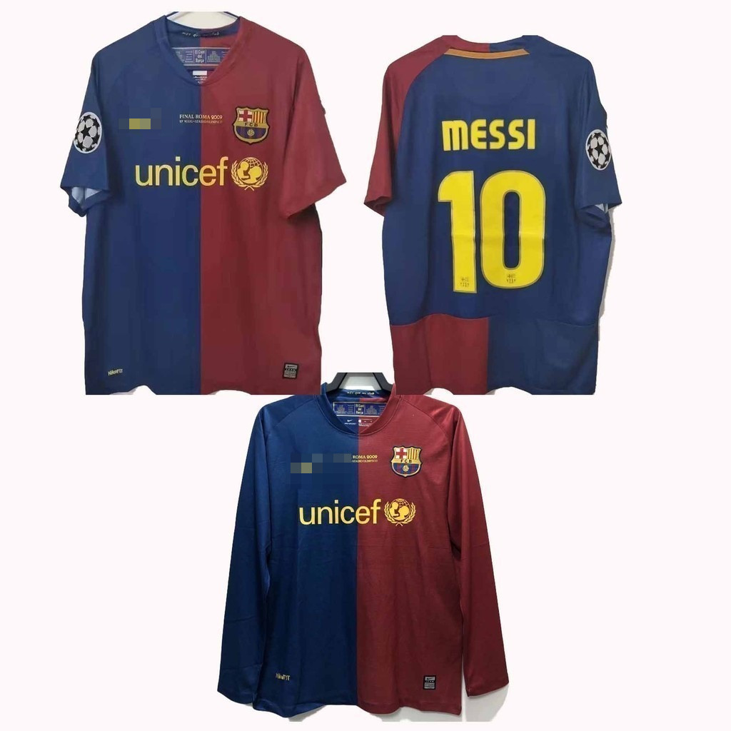 Retro Issue 08 09 Barcelona MESSI HENRY áo bóng đá nam