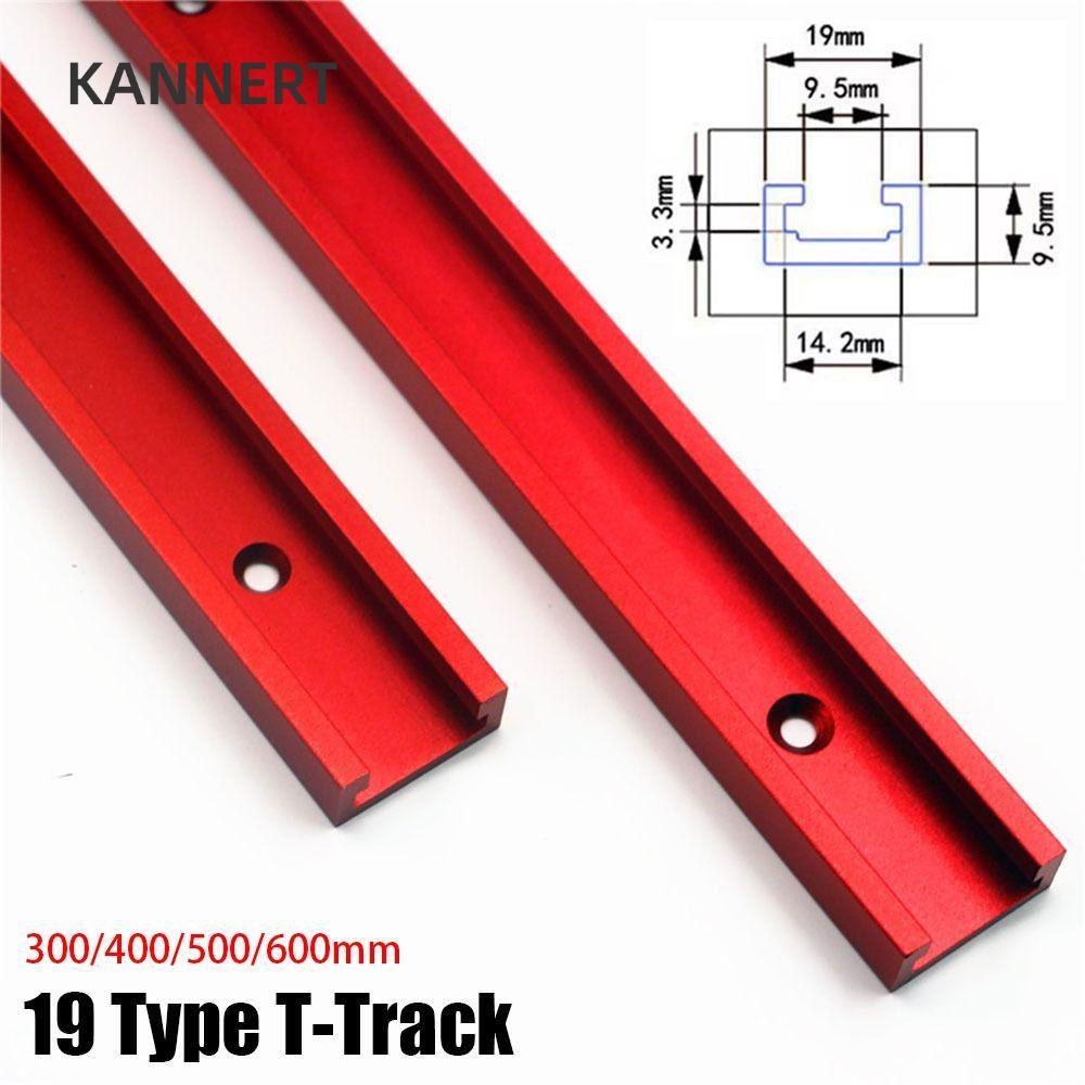 KANNERT 1 Cái T-Slot Track, 300-600mm T Slider Fixture Slot Slide T-Track, Slide Guide Rail Hợp kim 