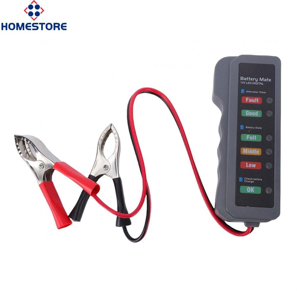[Homestore]12V Battery Tester 0.1V Measurement Accuracy Reverse Connection Protection