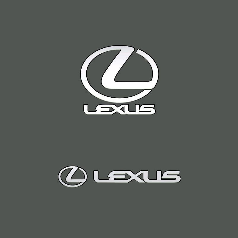 LEXUS LOGO Kim Loại Nhãn Dán LOGO LEXUS LOGO Mạ Kim Loại DIY Trang Trí Sửa Đổi Miếng Dán ZSBY