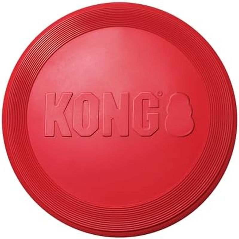 KONG Flyer - Durable Dog Toy for Outdoor Playtime - Natural Rubber Flying Disc, Dog Toy for Fetch - 
