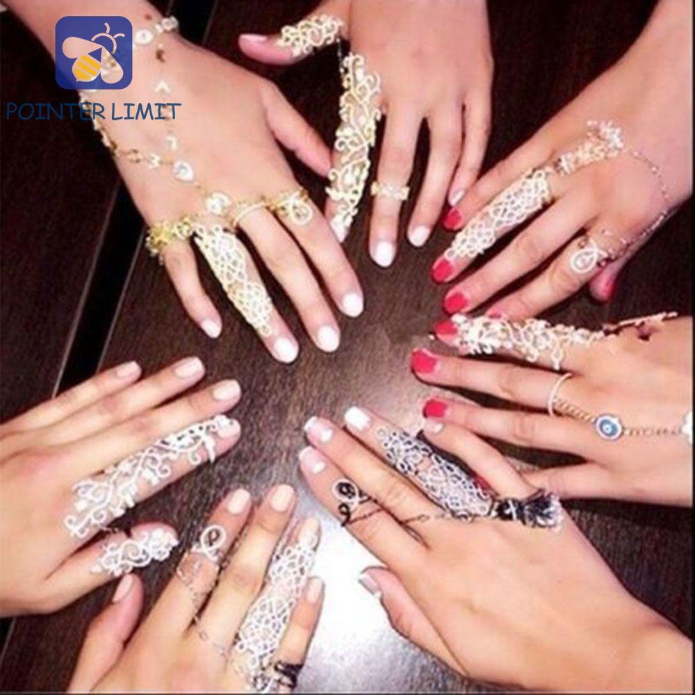 POINTER LIMIT Trang sức Full Finger Double Rock Gift Knuckle