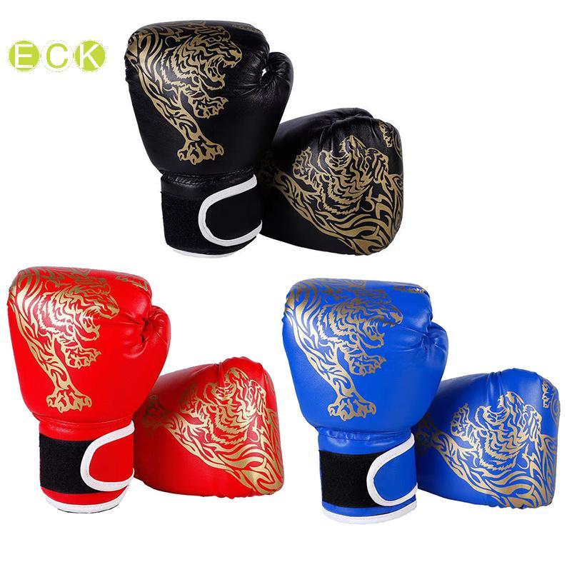 [ECK] Găng tay đấm bốc chuyên nghiệp dành cho trẻ em Găng tay chiến đấu bằng da PU thoáng khí Găng t