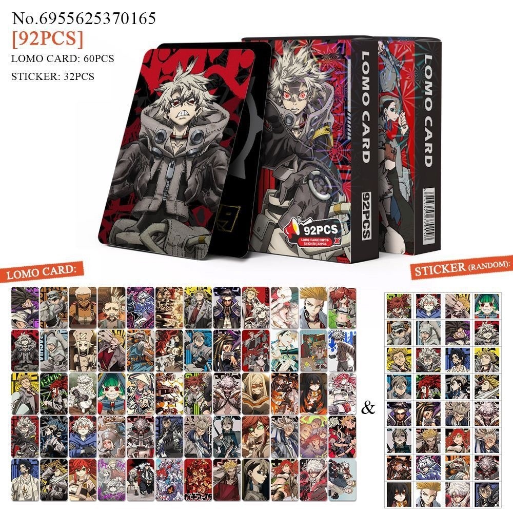 G2P 92 Cái / bộ GACHIAKUTA LOMO Thẻ Dán Bưu Thiếp Bộ Sưu Tập Anime Ngoại Vi P2G