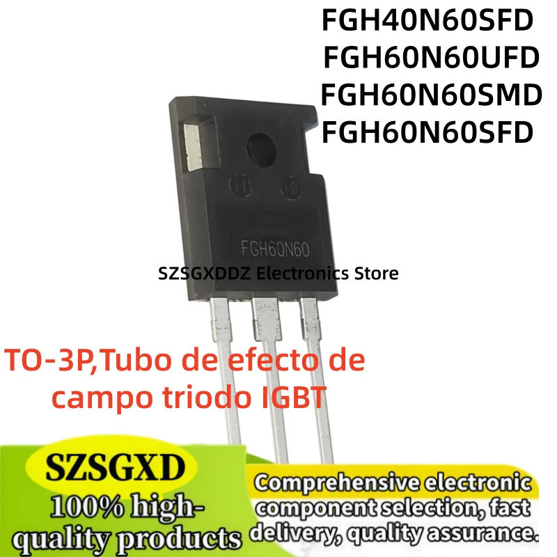 5 Chiếc FGH60N60SFD FGH60N60UFD FGH60N60SMD TO-247 FGH60N60 TO3P Hiệu Ứng Trường Transistor