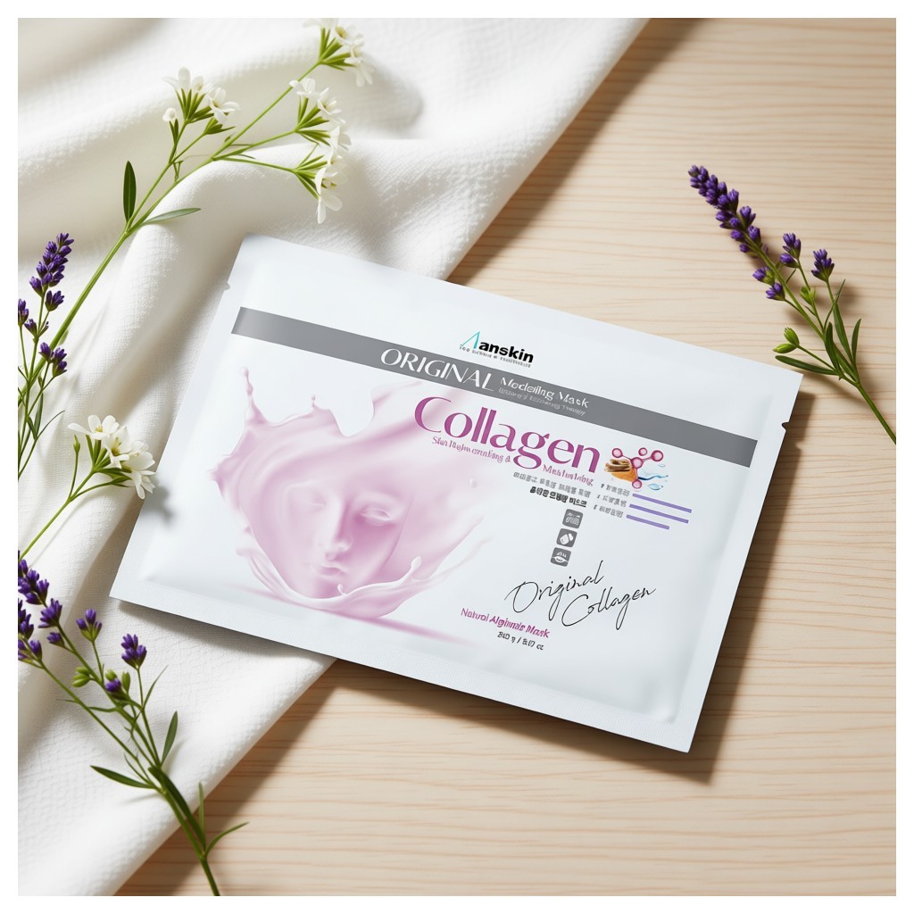 [anskin] Mặt nạ mô hình Collagen chính hãng, 240g, 1 cái/ Mặt nạ Collagen Hàn Quốc/ Trẻ hóa da/ Chín