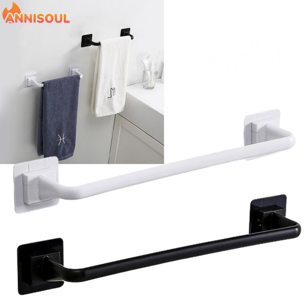 [NISO]Self-Adhesive Towel Rod Towel Bar Stick /On Wall Bath Towel Holder Rail Rack.