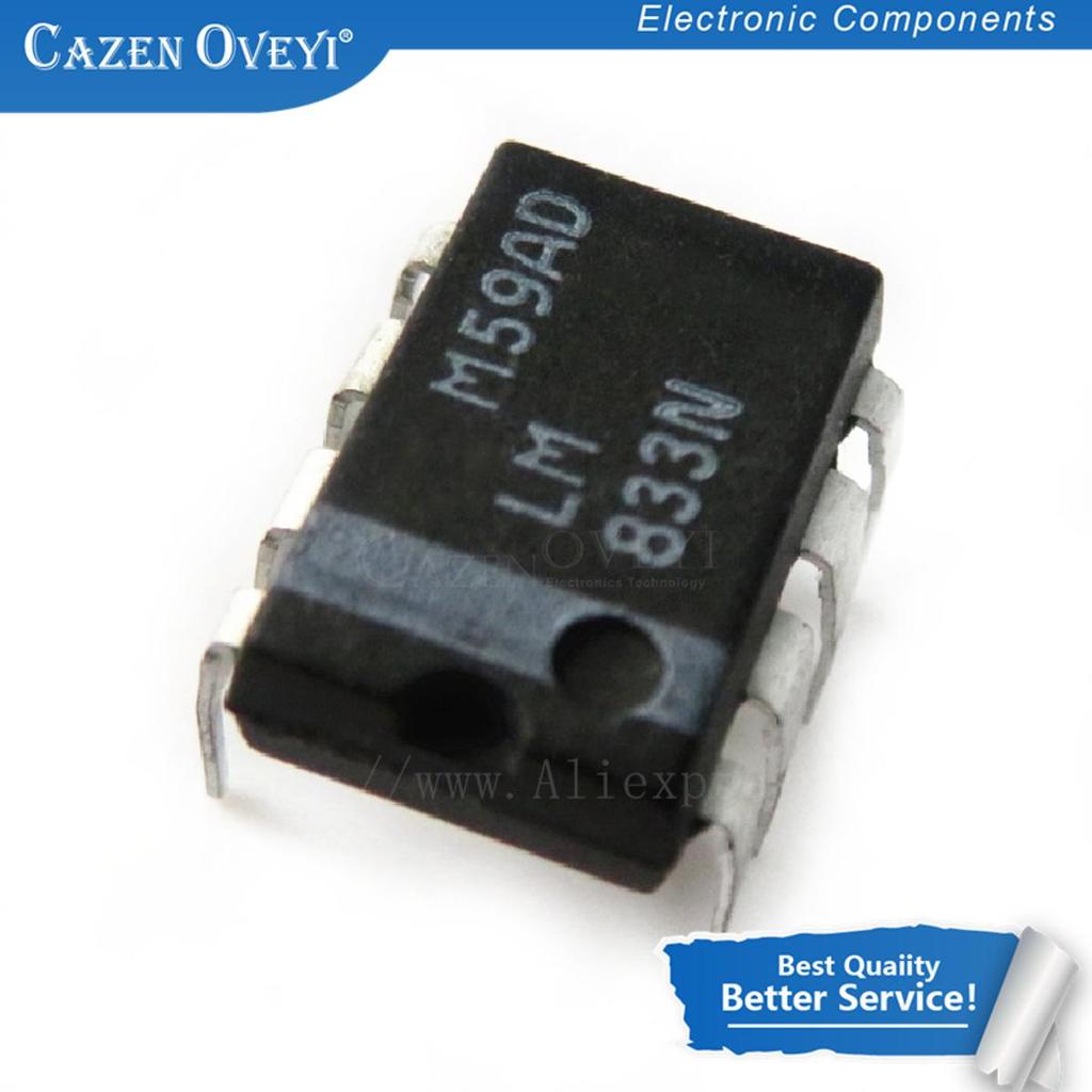 10 Cái / lốc LM833N DIP8 LM833 DIP Còn Hàng