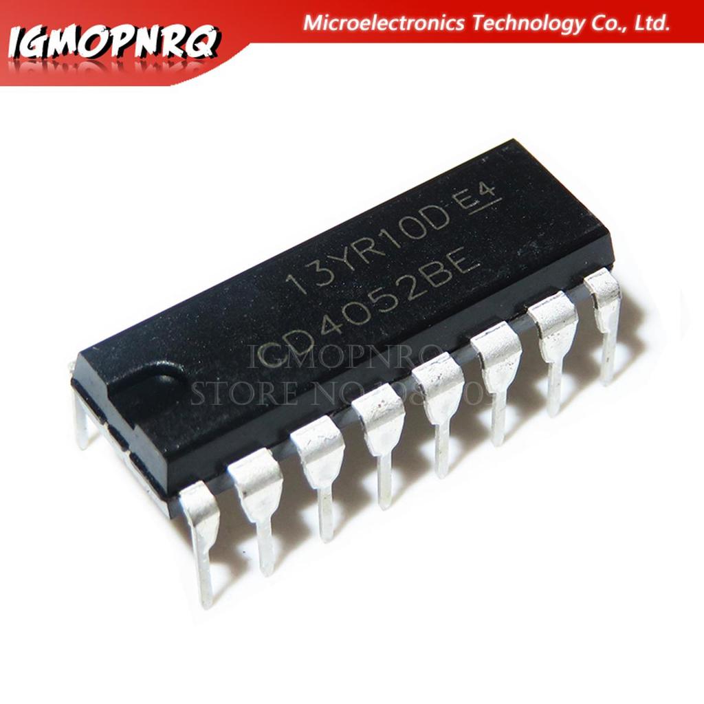 10 Chiếc CD4052BE DIP16 CD4052 DIP 4052BE DIP-16 IC Mới Và Nguyên Bản