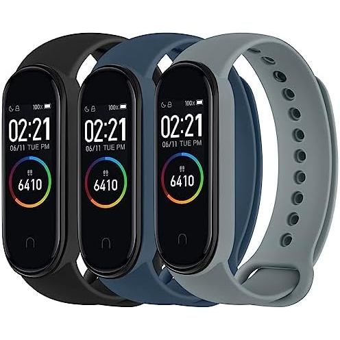 3 Gói Dây Đeo Cho Xiaomi Mi Band 4 & Mi Band 3, Dây Đeo Thể Thao Thay Thế Silicon Mềm Dây Đeo Vòng T