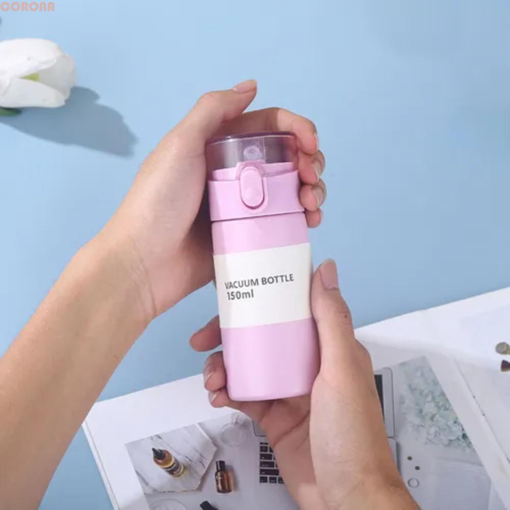 Cốc cách nhiệt bỏ túi CORONA, có cốc giữ nhiệt Mini bằng thép không gỉ, đồ uống mở một nút chống rò 