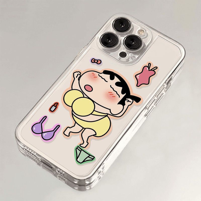 Ốp điện thoại di động trong suốt trong suốt cho iPhone 16Pro 14Pro Creative XS 13ProMax Fashion 15Pl